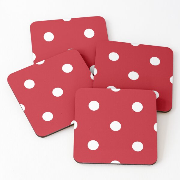 Item preview, Red polka dot pattern designed and sold by MistyLakeArt.