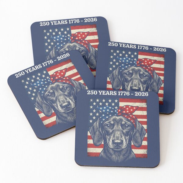 Item preview, Dachshund American Flag 250 Years 1776-2026 Patriot designed and sold by d247.