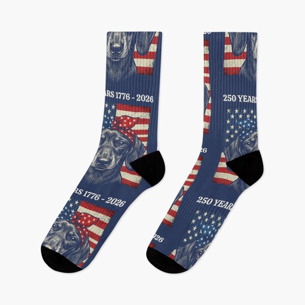 Item preview, Dachshund American Flag 250 Years 1776-2026 Patriot designed and sold by d247.
