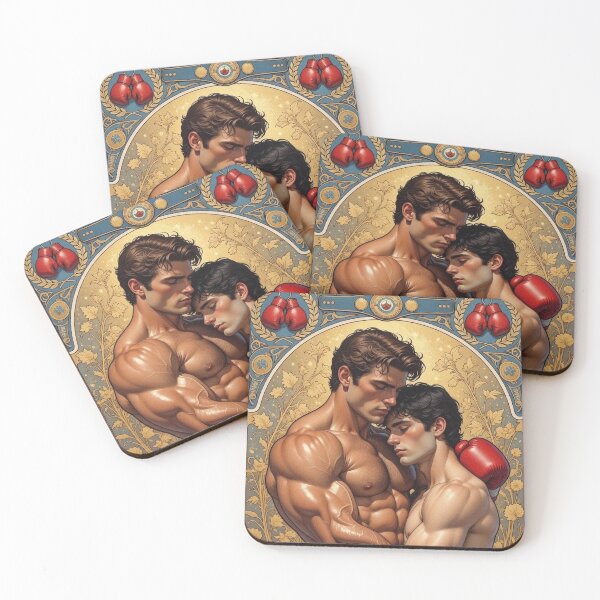 Item preview, Passionate Embrace of Two Boxers designed and sold by ZhivanCrimson.