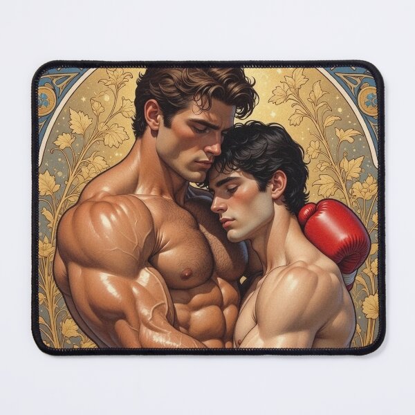Item preview, Passionate Embrace of Two Boxers designed and sold by ZhivanCrimson.