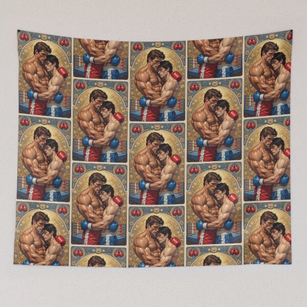 Item preview, Passionate Embrace of Two Boxers designed and sold by ZhivanCrimson.