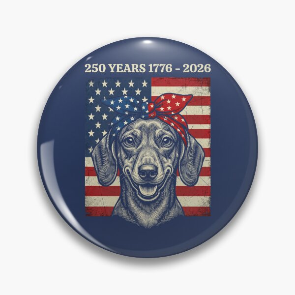 Item preview, Patriotic Dachshund USA Flag 250 Year Anniversary designed and sold by d247.