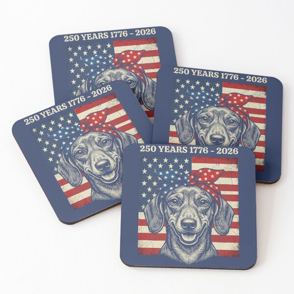 Item preview, Patriotic Dachshund USA Flag 250 Year Anniversary designed and sold by d247.