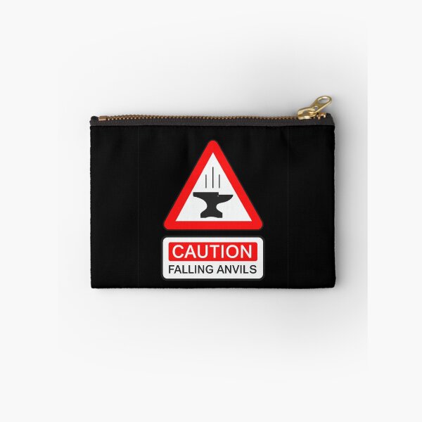 Item preview, Caution Falling Anvils Funny Retro Slapstick Design designed and sold by Ekonolotie.