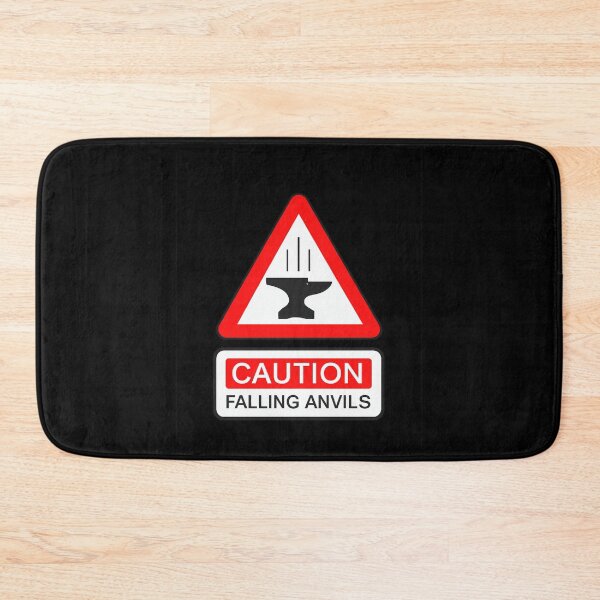 Item preview, Caution Falling Anvils Funny Retro Slapstick Design designed and sold by Ekonolotie.