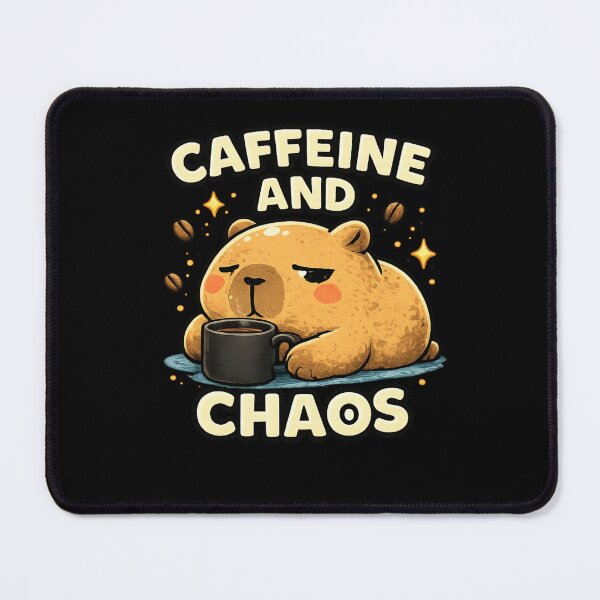 Item preview, Cute Capybara Caffeine And Chaos designed and sold by Hobby-up.