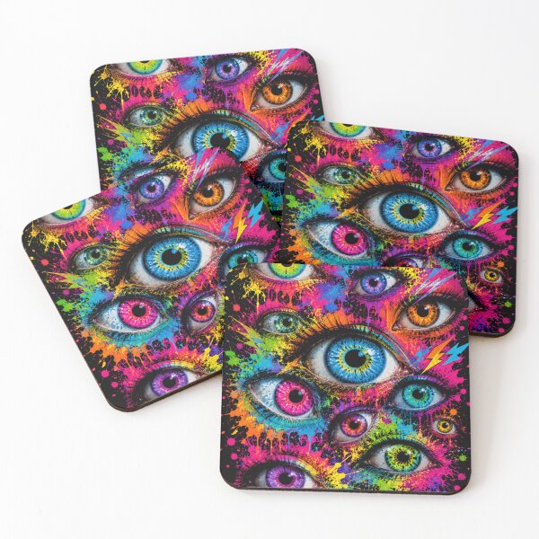 Item preview, Chromatic Eyes Pop Art | Vibrant Psychedelic Eye Aesthetic Retro Graphic designed and sold by PLUSHIWORLDtm.