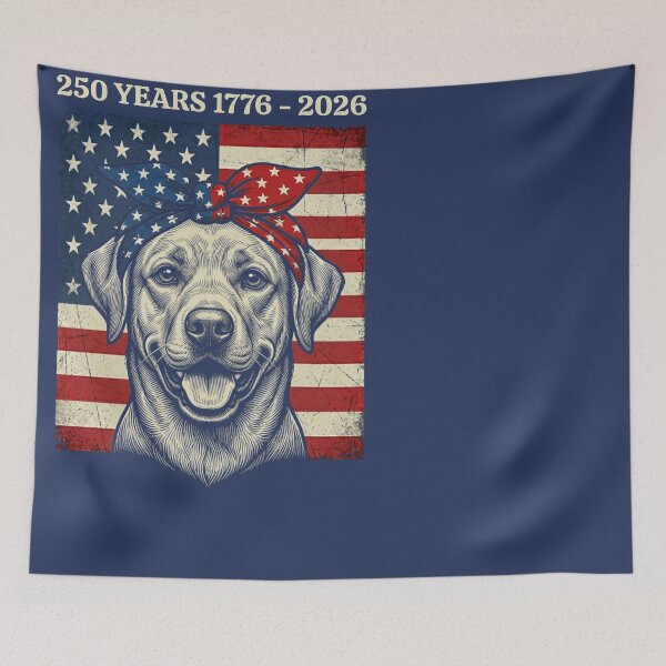 Item preview, Labrador American Flag 250 Years 1776-2026 designed and sold by d247.