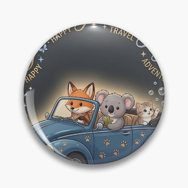 Item preview, Cute Animal and Vintage Car Graphic designed and sold by Originaledesign.