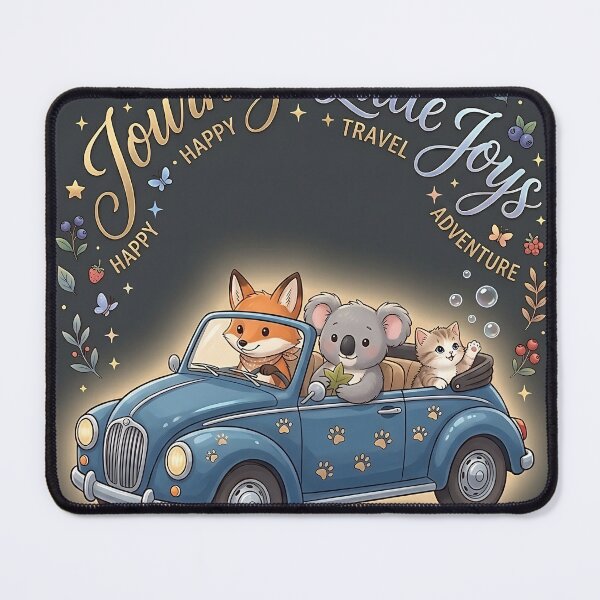Item preview, Cute Animal and Vintage Car Graphic designed and sold by Originaledesign.