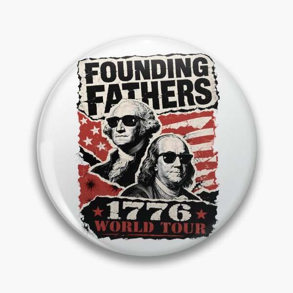 Item preview, Founding Fathers 1776 World Tour Vintage Patriotic Rock Concert designed and sold by chattsuede.