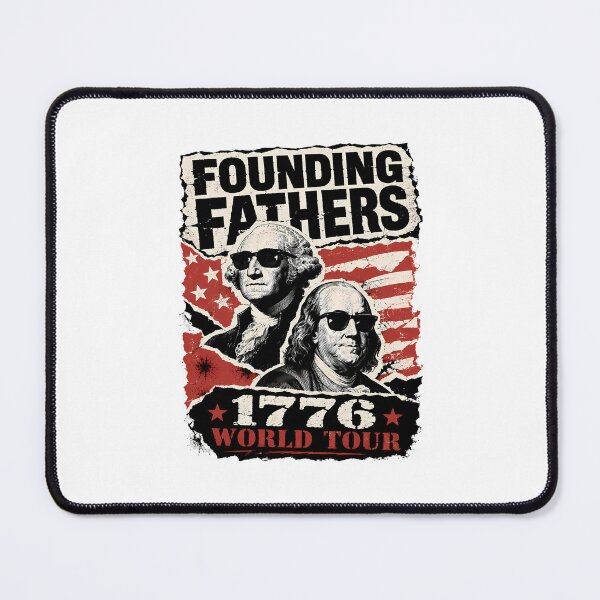 Item preview, Founding Fathers 1776 World Tour Vintage Patriotic Rock Concert designed and sold by chattsuede.