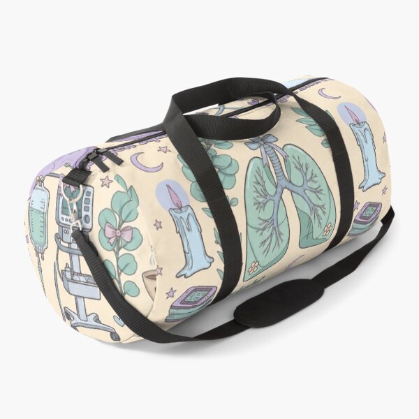 Item preview, Cute Respiratory Therapist Night Shift Pattern | Kawaii RT Squad Lungs & Stethoscope Pastel Design designed and sold by ClinicalHubs.