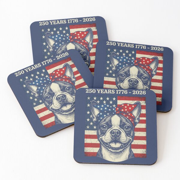 Item preview, Boston Terrier 250 Years 1776-2026 USA Flag designed and sold by d247.