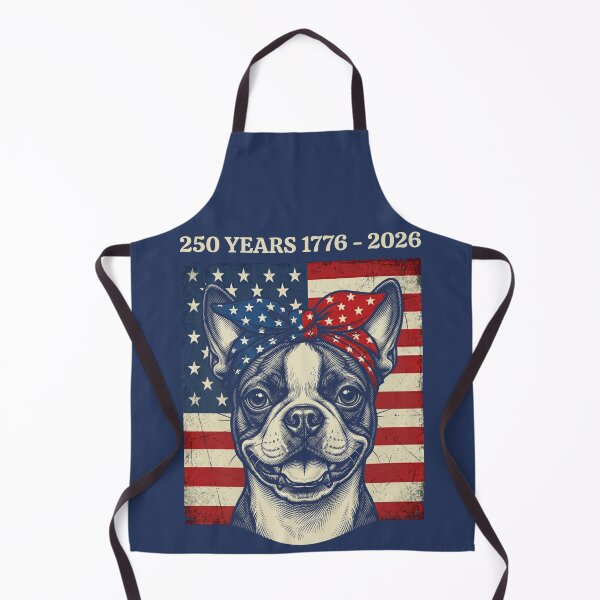 Item preview, Boston Terrier 250 Years 1776-2026 USA Flag designed and sold by d247.
