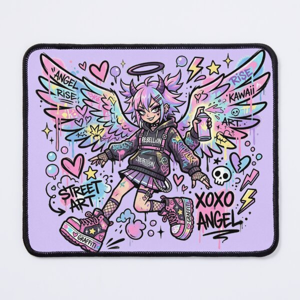Item preview, Kawaii Rebel Angel Street Art designed and sold by bolguzart.