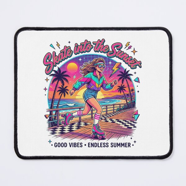 Item preview, Retro Dreams Never Fade Away Shirt, Vintage Roller Skating Tee, 80s Neon Sunset Graphic T-Shirt, Retro Skater Gift designed and sold by paul9705.
