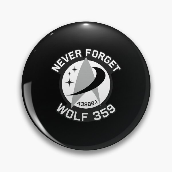 Item preview, Never Forget Wolf 359 Retro Space Memorial Design designed and sold by Ekonolotie.