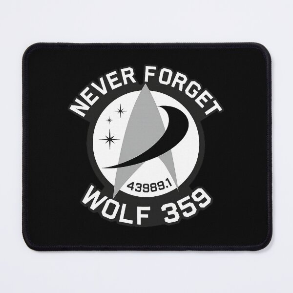 Item preview, Never Forget Wolf 359 Retro Space Memorial Design designed and sold by Ekonolotie.