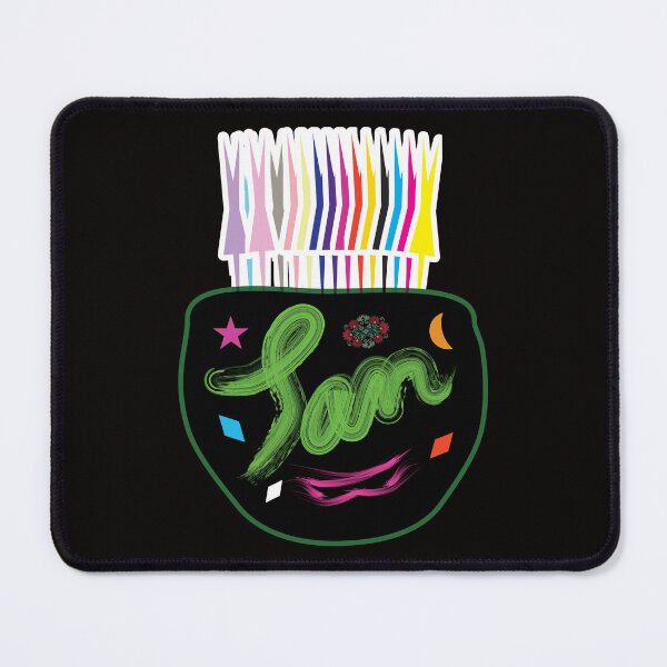 Item preview, Vibrant Neon Script on Black designed and sold by NornAxiom.