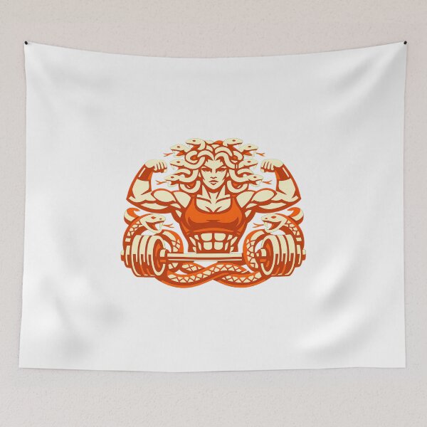 Item preview, Medusa Bodybuilding Powerlifting Gym Goddess designed and sold by chattsuede.