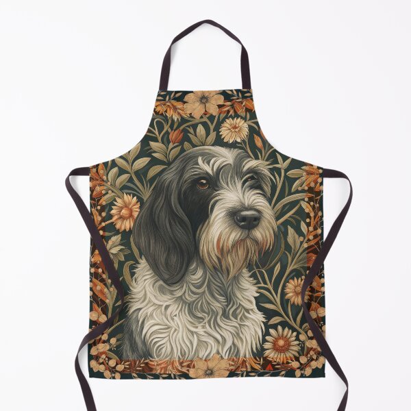 Item preview, Wirehaired Pointing Griffon in Victorian Garden designed and sold by AntiqueImages.