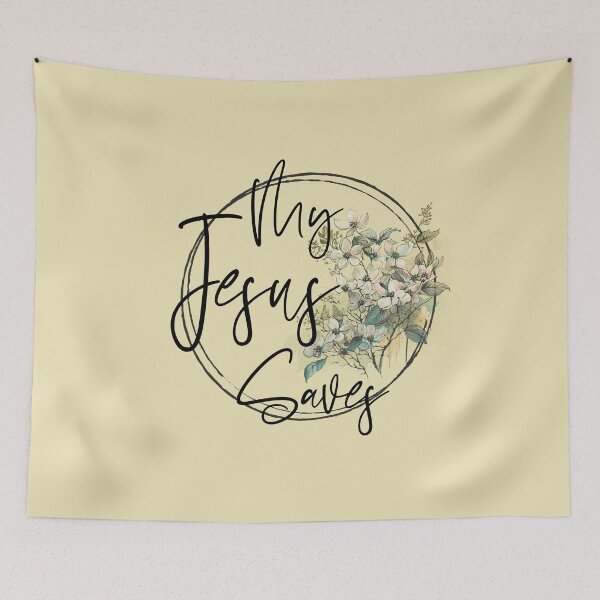 Item preview, Jesus Saves designed and sold by Simply Inspirational Shop.