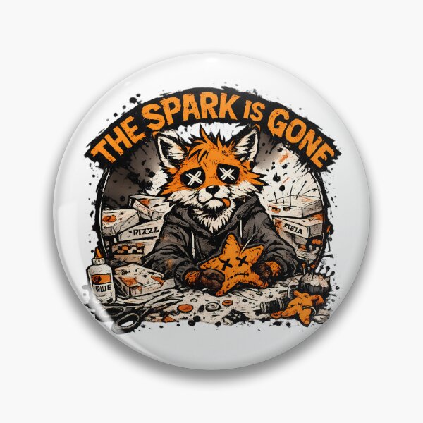 Item preview, The Spark Is Gone Fox Burnt Out Creative designed and sold by chattsuede.