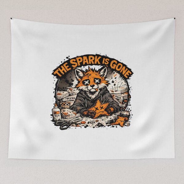 Item preview, The Spark Is Gone Fox Burnt Out Creative designed and sold by chattsuede.