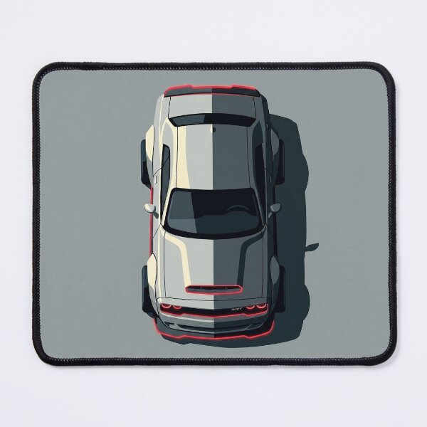 Item preview, Dodge Challenger SRT Widebody Neon Top View Vector Illustration designed and sold by Motorline44.