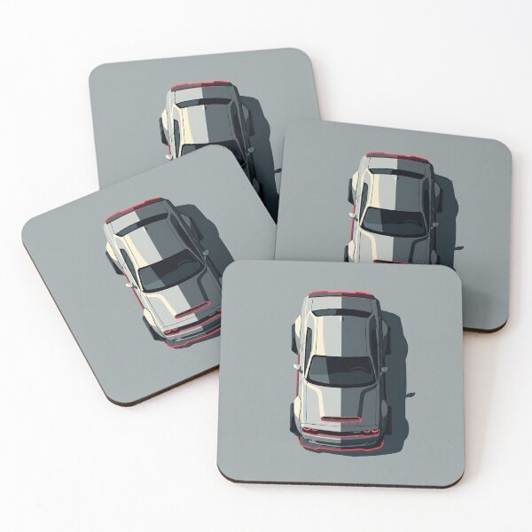 Item preview, Dodge Challenger SRT Widebody Neon Top View Vector Illustration designed and sold by Motorline44.