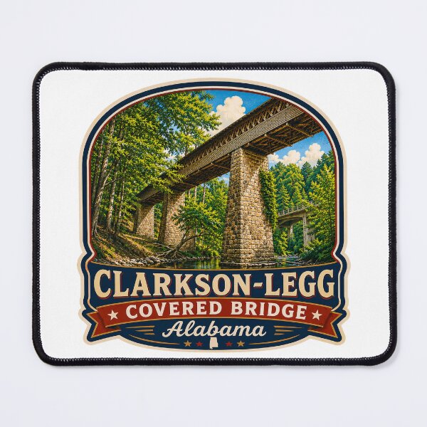 Item preview, Clarkson-Legg Covered Bridge sticker alternate design designed and sold by gotucoveredart.