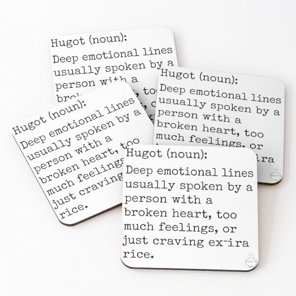 Item preview, Hugot Noun Dictionary Definition Funny Tagalog Quote designed and sold by DuckOddity.