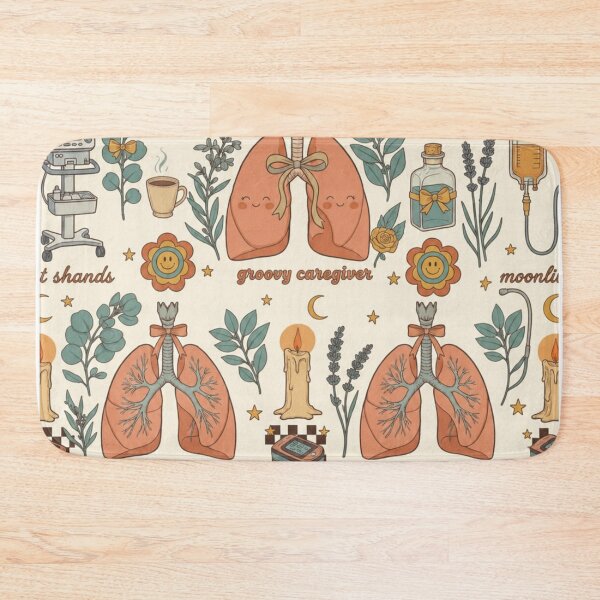 Item preview, Groovy RT Vibes Night Crew Pattern Shirt | Cute Respiratory Therapist Aesthetic Retro Lungs Design designed and sold by ClinicalHubs.