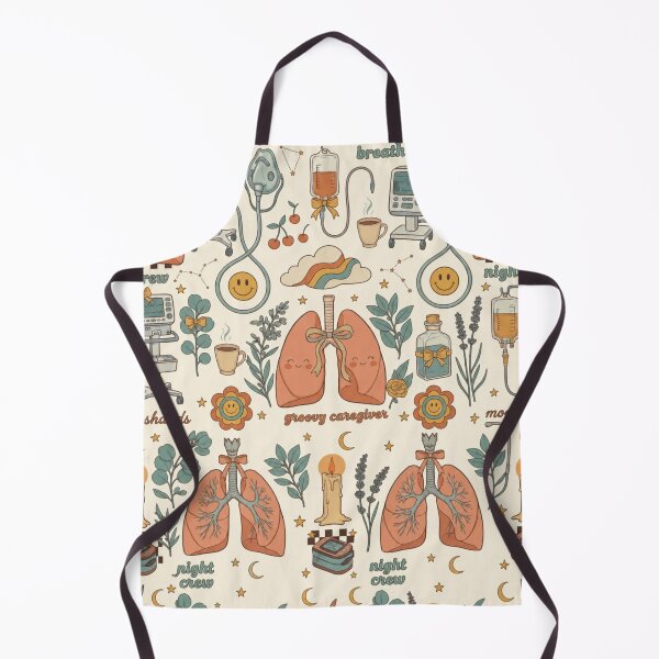 Item preview, Groovy RT Vibes Night Crew Pattern Shirt | Cute Respiratory Therapist Aesthetic Retro Lungs Design designed and sold by ClinicalHubs.
