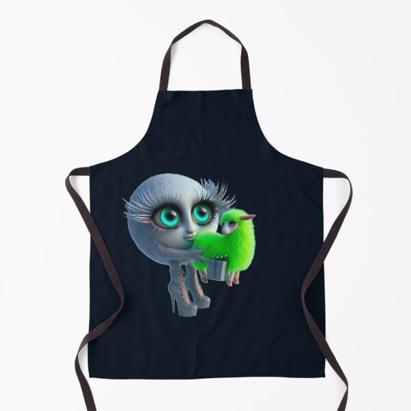 Item preview, Stardust Eyes & Neon Green Christmas Sheep designed and sold by LujziWorld.