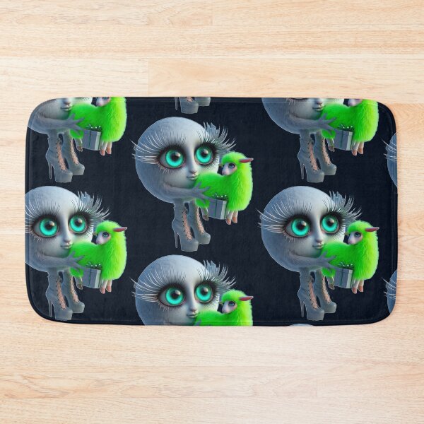 Item preview, Stardust Eyes & Neon Green Christmas Sheep designed and sold by LujziWorld.
