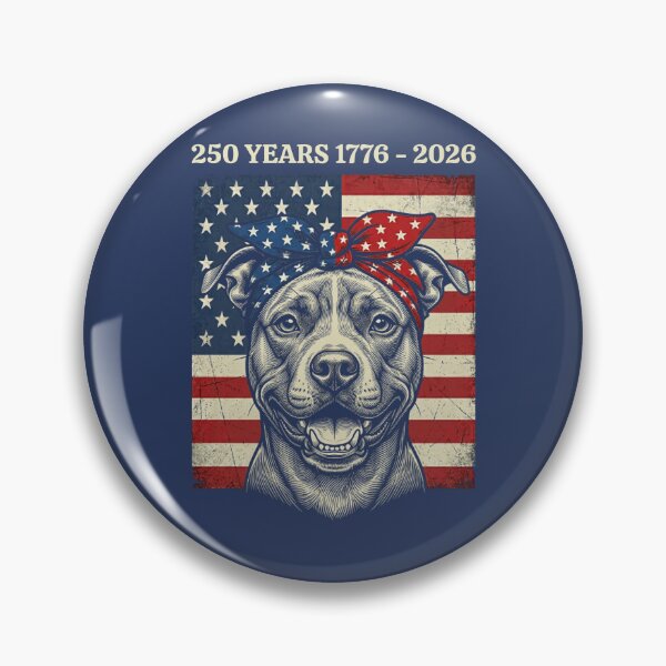 Item preview, Pit Bull American Flag 250 Years 1776-2026 designed and sold by d247.