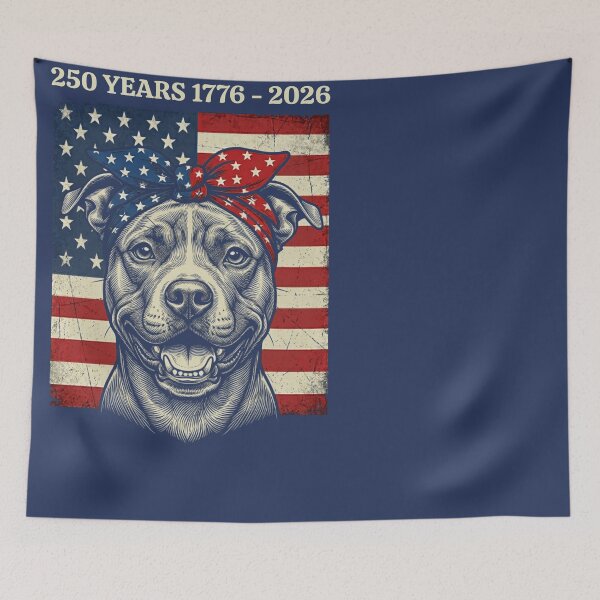 Item preview, Pit Bull American Flag 250 Years 1776-2026 designed and sold by d247.