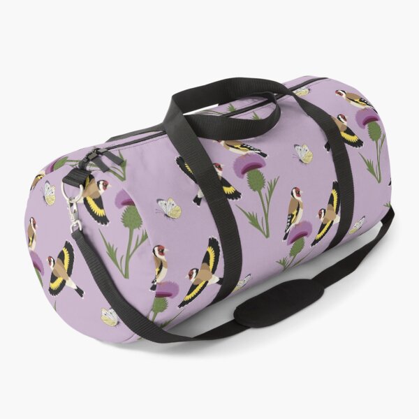 Item preview, European Goldfinch and Thistle - Light Purple designed and sold by meldurand.