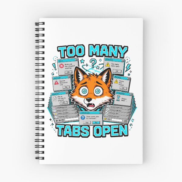 Item preview, Too Many Tabs Open ADHD Brain designed and sold by chattsuede.