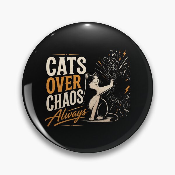 Item preview, Cats Over Chaos Always Cat Lover T-Shirt | Funny Calm Cat Energy designed and sold by Safe Haven Pets.