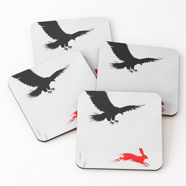 Item preview, The Hunt – Raven and Red Hare designed and sold by Ola-urb.