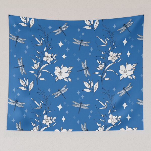 Item preview, Blue botanical designed and sold by MistyLakeArt.