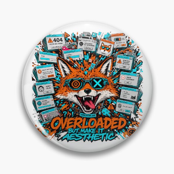 Item preview, Overloaded But Make It Aesthetic Fox Core designed and sold by chattsuede.