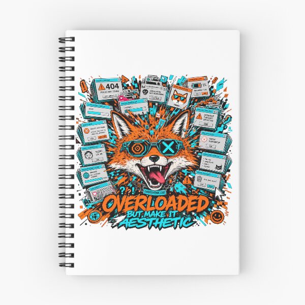 Item preview, Overloaded But Make It Aesthetic Fox Core designed and sold by chattsuede.