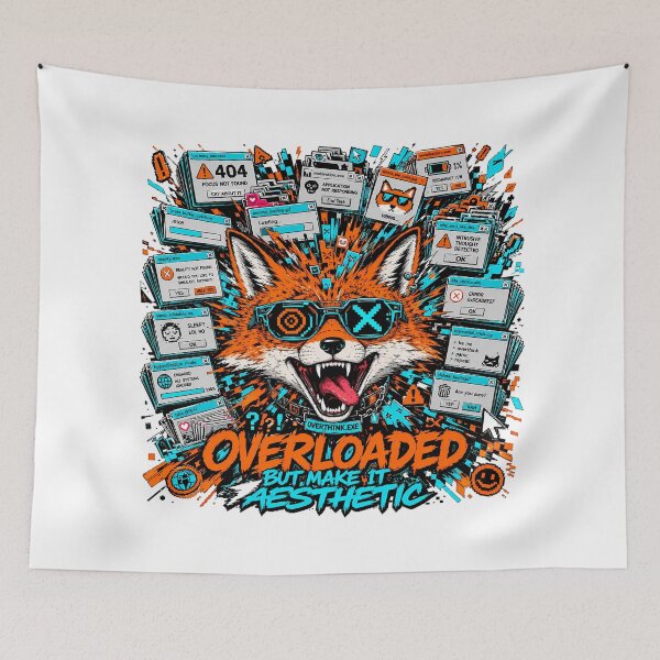 Item preview, Overloaded But Make It Aesthetic Fox Core designed and sold by chattsuede.