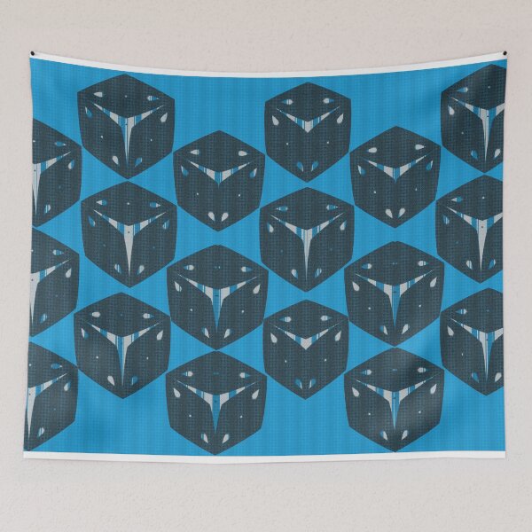 Item preview, Azure Cube Mosaic Pattern designed and sold by AirCrayons27.