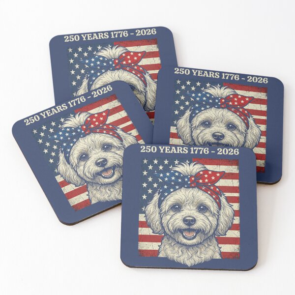 Item preview, Patriotic Dog 250 Years 1776-2026 USA Flag designed and sold by d247.